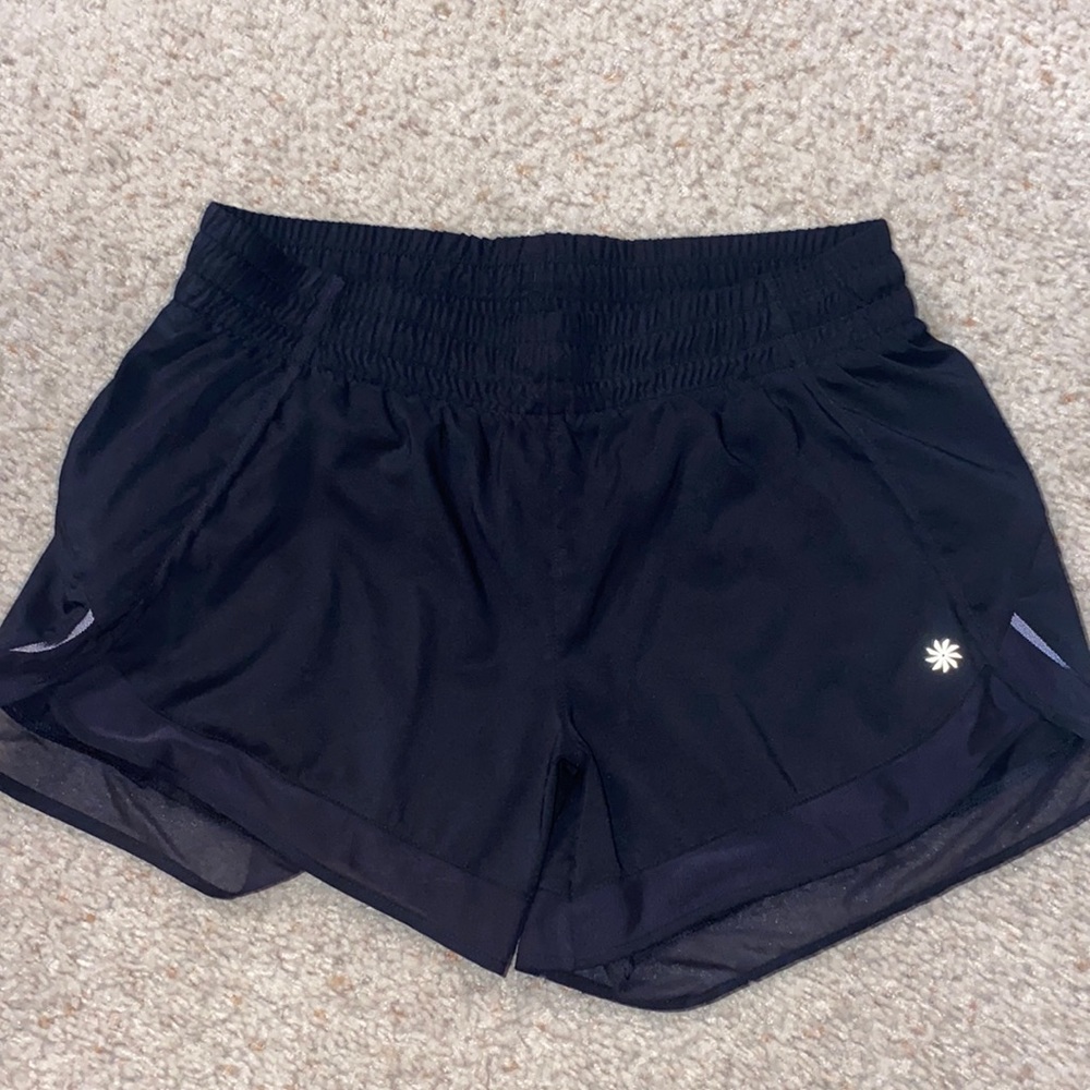 Athleta mesh racer run short 4”